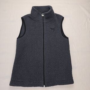 Victoria’s Secret Pink Sherpa zip up vest size small